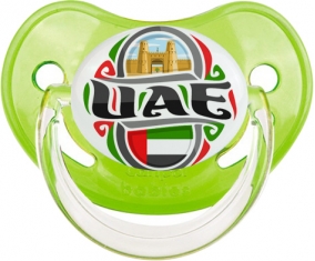 Flag UAE Tétine Physiologique Vert classique