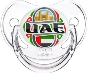 Flag UAE Tétine Physiologique Transparent classique