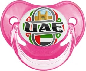 Flag UAE Tétine Physiologique Rose classique