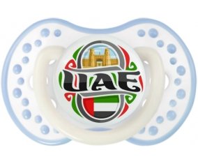 Flag UAE Sucete LOVI Dynamic Blanc-cyan classique