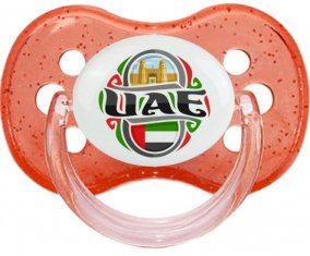 Flag UAE Sucete Cerise Rouge à paillette