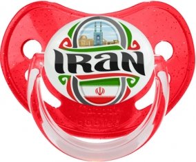 Flag Iran Sucete Physiologique Rouge à paillette