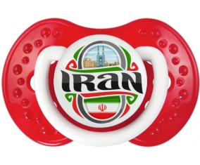 Flag Iran Tétine LOVI Dynamic Blanc-rouge classique