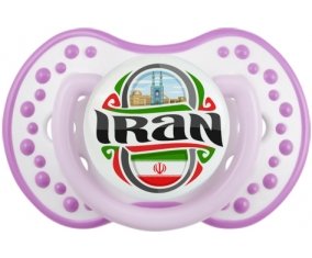 Flag Iran Tétine LOVI Dynamic Blanc-mauve classique