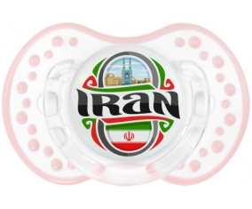 Flag Iran Tétine LOVI Dynamic Retro-blanc-rose-tendre classique
