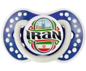 Flag Iran Tétine LOVI Dynamic Bleu-marine phosphorescente