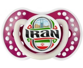 Flag Iran Tétine LOVI Dynamic Fuchsia phosphorescente