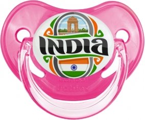 Flag India Sucette Physiologique Rose classique