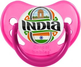 Flag India Sucette Physiologique Rose phosphorescente