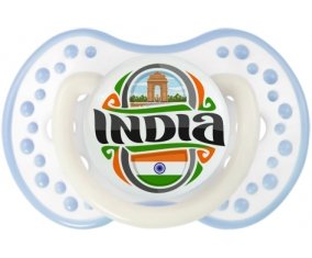 Flag India Sucette LOVI Dynamic Blanc-cyan classique