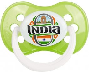 Flag India Tétine Anatomique Vert classique