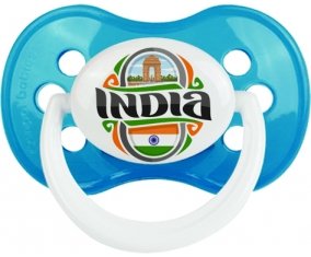 Flag India Tétine Anatomique Cyan classique