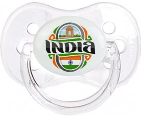 Flag India Sucette Cerise Transparent classique