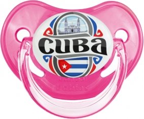 Flag Cuba Sucette Physiologique Rose classique