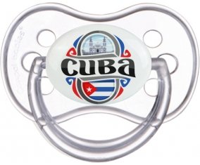 Flag Cuba Sucette Anatomique Transparente classique
