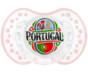 Flag Portugal Sucete LOVI Dynamic Retro-blanc-rose-tendre classique