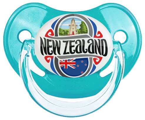 Flag New Zeland Sucette Physiologique Bleue classique