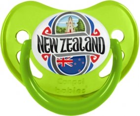 Flag New Zeland Sucette Physiologique Vert phosphorescente