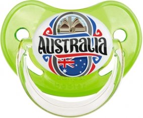 Flag Australia Sucette Physiologique Vert classique