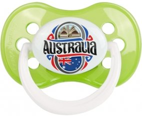 Flag Australia Sucette Anatomique Vert classique