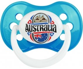 Flag Australia Sucette Anatomique Cyan classique