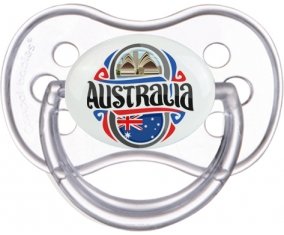 Flag Australia Sucette Anatomique Transparente classique