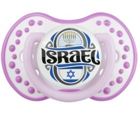 Flag Israel Sucete LOVI Dynamic Blanc-mauve classique