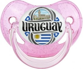 Flag Uruguay Sucete Physiologique Rose à paillette