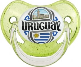 Flag Uruguay Sucete Physiologique Vert à paillette