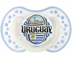 Flag Uruguay Tétine LOVI Dynamic Blanc-cyan classique