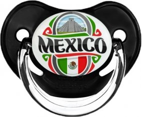 Flag Mexico Sucette Physiologique Noir classique