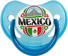 Flag Mexico Sucette Physiologique Bleue phosphorescente