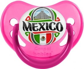 Flag Mexico Sucette Physiologique Rose phosphorescente