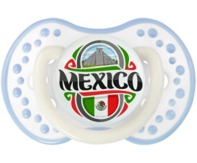 Flag Mexico Sucette LOVI Dynamic Blanc-cyan classique