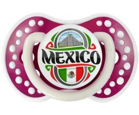 Flag Mexico Sucette LOVI Dynamic Fuchsia phosphorescente