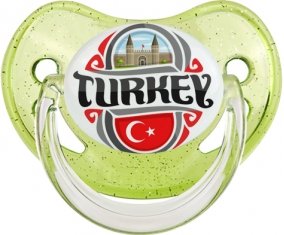 Flag Turkey Sucete Physiologique Vert à paillette