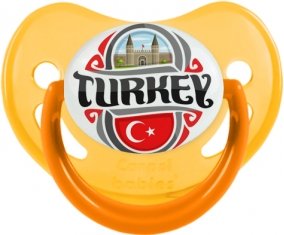 Flag Turkey Sucete Physiologique Jaune phosphorescente