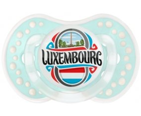 Flag Luxembourg Sucette LOVI Dynamic Retro-turquoise-lagon classique