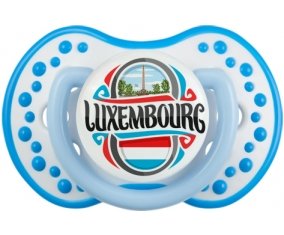 Flag Luxembourg Sucette LOVI Dynamic Blanc-bleu phosphorescente