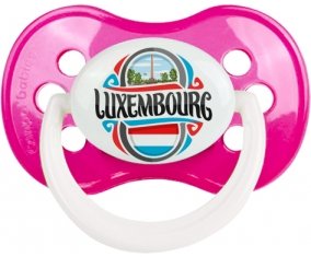 Flag Luxembourg Sucette Anatomique Rose foncé classique