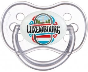 Flag Luxembourg Sucette Anatomique Transparente classique