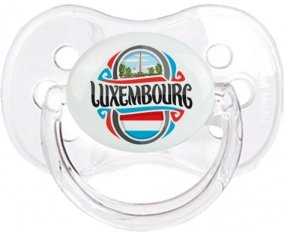Flag Luxembourg Tétine Cerise Transparent classique