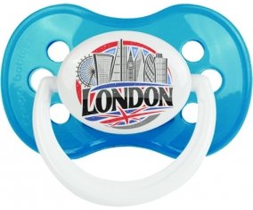 Ville de London Sucette Anatomique Cyan classique