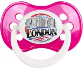 Ville de London Sucette Anatomique Rose foncé classique
