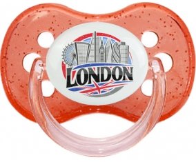 Ville de London Sucette Cerise Rouge à paillette