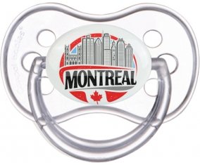 Ville de Montreal Tétine Anatomique Transparente classique