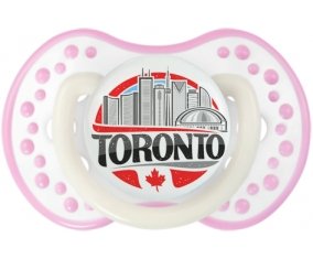 Ville de Totonto Sucette LOVI Dynamic Blanc-rose phosphorescente