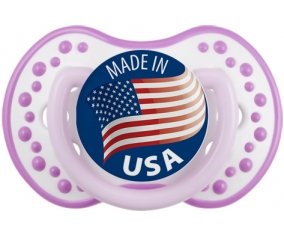 Made in USA Blanc-mauve classique