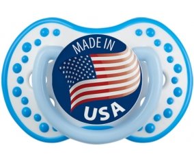 Made in USA Blanc-bleu phosphorescente