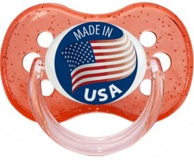 Made in USA Rouge à paillette